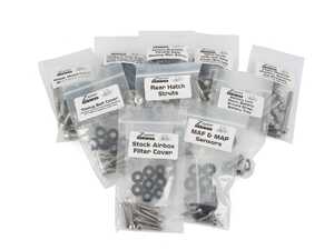 ES#3177014 - ULTVWMK5GTIBLK - Ultimate Dress-Up Fastener Kit - Gloss Black  - 240 piece kit featuring stainless steel fasteners and billet aluminum beauty washers - ZSPEC Design - Volkswagen