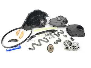 ES#4623805 - CKP0232 - Timing Chain Kit - Select Plus - Includes chains, tensioners, rails, timing covers, cam bridge, cam adjuster, oil pump chain & tensioner, oil pan, drive belt, gasket sealant and necessary hardware - Rein - Audi