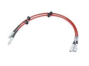 ES#4620350 - 047523LA01 - ECS Exact-Fit Stainless Steel Brake Lines - Front - DOT-compliant kit to improve pedal feel in your vehicle. - ECS - BMW