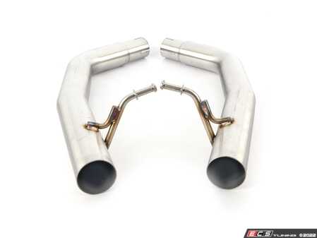 ES#4660245 - 042002LA01KT2 - B6 S4 Muffler Delete Kit - With 4.0" Chrome Tips - Add an aggressive exhaust note to your B6 S4 so you can hear that V8 roar! - ECS - Audi