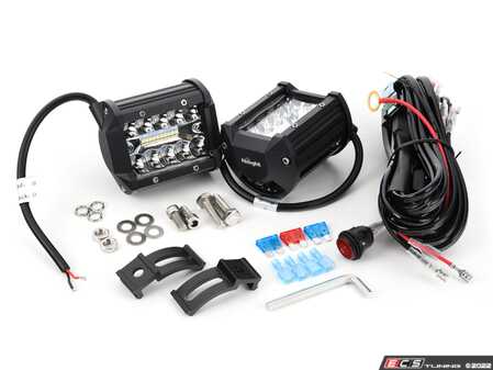 ES#4659617 - 604LED - 4" Led Ditch Lights With Wiring Harness - Light. It. Up. Extra lighting is essential for maximum visibility when you are off the beaten path. - Bremmen Parts - BMW