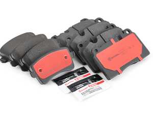 ES#4493045 - 8r0698151lKT1 - Front & Rear Premium Ceramic Brake Pad Kit - Brembo NAO Ceramic pads are designed to deliver improved comfort and reduced pad wear - Brembo - Audi