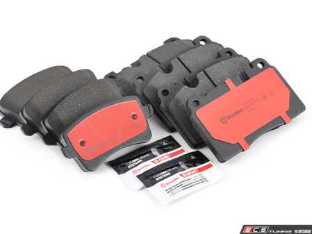 ES#4493045 - 8r0698151lKT1 - Front & Rear Premium Ceramic Brake Pad Kit - Brembo NAO Ceramic pads are designed to deliver improved comfort and reduced pad wear - Brembo - Audi