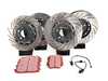 ES#4159087 - 023938ECS02KT3 - Front & Rear Performance Brake Service Kit - 2-Piece  - Comprehensive kit featuring ECS 2-piece cross-drilled and slotted rotors and EBC RedStuff Performance pads - Assembled By ECS - Audi