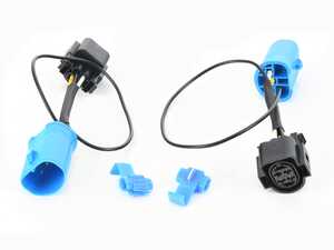 ES#1831910 - HXWRV3H-TX - MK3 Headlight Wiring Harness - Dual Bulbs - Harness to covert your USA spec dual bulbs wiring to the European spec headlights - ECS - Volkswagen