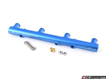 ES#4624196 - 501-0016-BLU - EA888.3 MPI Rail With Mounting Hardware - Blue - Features AN6 ORB fittings on the end for ease of finding fittings - Precision Raceworks - Audi Volkswagen