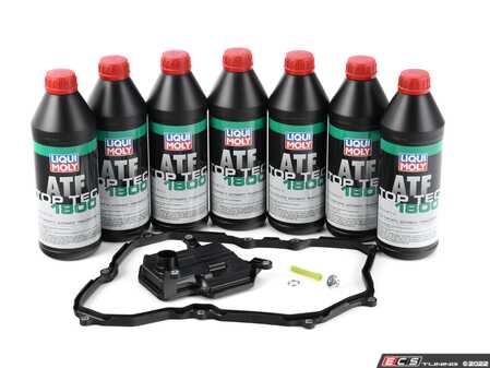 ES#4381696 - 09p325429KT - 8-Speed Automatic Transmission Service Kit - 7 Liters - Includes new filters & transmission pan gasket. Includes enough fluid to drain, flush, and fill. - Assembled By ECS - Audi Volkswagen
