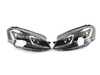 ES#3612278 - HVWG7HL-75C2 - MK7.5 Style Headlight Set - Chrome Trim - MK7.5 looks with MK7 fitment. Features switchback DRLs/sequential indicators. - ZiZa - Volkswagen