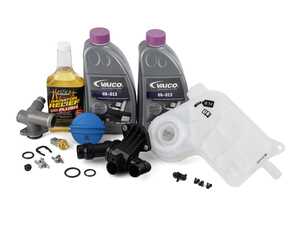 ES#4659390 - 06D121132CKT7 - Audi B7 2.0T Cooling System Refresh Kit - Level 3 - Cure the common coolant leak coming from the back of your engine compartment once and for all! - Assembled By ECS - Audi