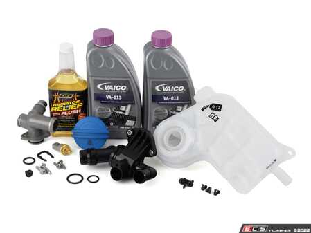 ES#4659390 - 06D121132CKT7 - Audi B7 2.0T Cooling System Refresh Kit - Level 3 - Cure the common coolant leak coming from the back of your engine compartment once and for all! - Assembled By ECS - Audi