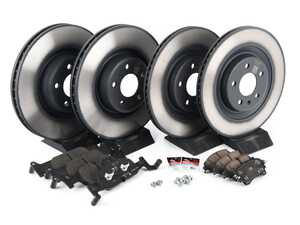 ES#3979055 - 8w0615301pkt2KT - Front & Rear Brake Service Kit - Featuring genuine OEM rotors and brake pads - Includes set screws and silicone brake lubricant - Genuine Volkswagen Audi - Audi