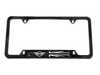 ES#4562864 - 51805A5CFB4 - MINI Black Jack/Wings License Plate Frame - Black - Priced Each - Surrounds the plate in MINI style - Genuine MINI - MINI