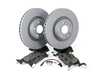 ES#4460869 - 8w0615301p2KT - Front Brake Service Kit  - Features ECS DD23 "Daily Driver" ceramic pads and Zimmerman rotors - Assembled By ECS - Audi