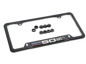 BMW 50 Years M License Plate Frame