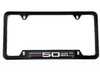ES#4506976 - 82115A75DA6 - BMW 50 Years M License Plate Frame - License plate frame celebrating 50 years of M! - Genuine BMW M Performance - BMW