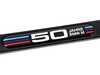 ES#4506976 - 82115A75DA6 - BMW 50 Years M License Plate Frame - License plate frame celebrating 50 years of M! - Genuine BMW M Performance - BMW
