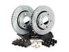ES#3157889 - K894 - Power Stop Z23 Evolution Sport Rear Brake Kit (256mm) - A direct-fit upgrade with drilled & slotted zinc-plated rotors and low-dust carbon-fiber ceramic pads. - Power Stop - Audi