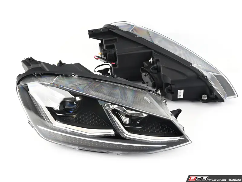 ZiZa - HVWG7HL-75C2 - MK7.5 Style Headlight Set - Chrome Trim