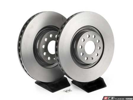 ES#4491568 - 3c0615301c1KT - Front UV Coated Brake Rotors - Pair (340x30) - Features Brembo's special UV paint treatment that guarantees superior corrosion resistance. - Brembo - Audi Volkswagen