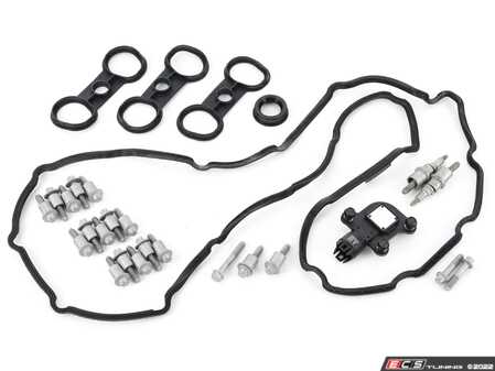 ES#4465425 - 11377524879bKT - Eccentric Shaft Sensor Kit - Includes a new sensor as well as valve cover and eccentric gaskets for a complete service - Assembled By ECS - BMW