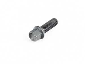 ES#4619877 - 1453702SW - Black Mercedes Ball Seat Wheel Bolt - Priced Each - 14x1.5x37mm - H&R - Mercedes Benz