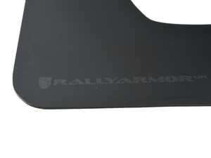 ES#4623519 - MF102-UR-BLK/MBK - Rally Armor 2022 Tesla Model X/X Plaid Black UR Mud Flap - Metallic Black Logo - Rally Armor - 