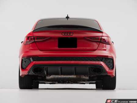 ES#4642642 - 047030LA01 - Audi 8Y RS3 Rear Diffuser - Gloss Black - Add some aggressive styling to your 8Y RS3 Audi! - ECS - Audi