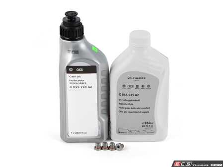 ES#4620164 - g055190a2KT - Rear Differential Service Kit - Complete kit with Genuine fluids and drain plugs to service your rear differential - Genuine Volkswagen Audi - Audi