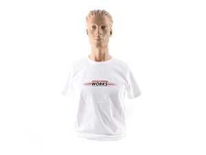 ES#3442672 - 80142454508 - MINI JCW MEN'S Logo T Shirt Logo White - Small - Show your JCW style with this shirt - Genuine MINI - MINI