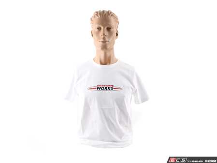 ES#3442672 - 80142454508 - MINI JCW MEN'S Logo T Shirt Logo White - Small - Show your JCW style with this shirt - Genuine MINI - MINI