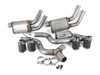 ES#4508295 - S46013CF - 3" Cat Back, Quad Split Rear Exit, Valve Delete, T304 With Carbon Fiber Tips - +21% increase in flow over factory mufflers. - MBRP - Audi