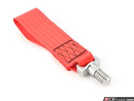 ES#4315203 - FLM-E9X-3TSTR - Fall-Line Motorsports E9X / E36 M3 Tow Strap - Red - Never sacrifice quality when it comes to your BMW, especially for the tow strap. - Fall Line - BMW