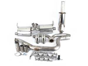 ES#4159390 - SSXVW608 - 3" Cat-Back Exhaust System - Resonated - Get that Exhaust tone you've been looking for! Features 3" construction with 4" Polished "GT100" style tips. - Milltek Sport - Volkswagen