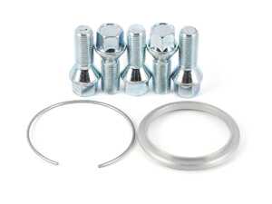 ES#4265485 - 09.31.293 - BBS PFS KIT - Audi - VW 5x100 - Includes 70mm OD - 57mm ID Ring / 70mm Clip / Lug Bolts - BBS - 