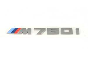 ES#3213550 - 51148072622 - Model Emblem - M760 L C-Grey - Genuine BMW - BMW