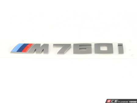 ES#3213550 - 51148072622 - Model Emblem - M760 L C-Grey - Genuine BMW - BMW