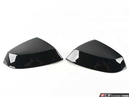 ES#4136126 - ZAW071600AEDSP - Black Optic Mirror Caps  - Ideal for those looking to add a competition-inspired touch to their vehicle - Genuine Volkswagen Audi - Audi