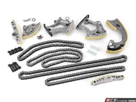 ES#4040174 - 06E109218ACKT3 - Timing Chain Kit - Ultimate - Includes new tensioners, guide rails, chains, & securing hardware to service your timing chain - Assembled By ECS - Audi