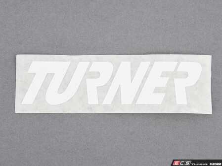 ES#4643723 - TMS-2X4-WH - Turner Motorsport Sticker(White) - 1.48" x 6.0" - Represent Turner Motorsport on your car! - Turner Motorsport - BMW