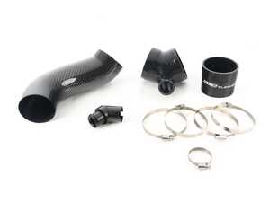 ES#4876415 - 043077LA02EBKT - MK8 Golf R / 8Y S3 Carbon Fiber Turbo Inlet Hose & Big Bore Turbo Inlet Pipe - Add a touch of carbon fiber to your engine bay and smooth out the intake tract with our ECS Carbon Fiber Inlet hose and big bore turbo inlet pipe. - Enthusiast Bundles - Audi Volkswagen