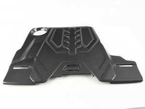 ES#4629535 - 001646TMS01 - F90 M5 Gloss Carbon Fiber Engine Cover - Upgrade your engine bay with this beautiful gloss carbon fiber engine cover. Comes ready to transfer your "M" badge directly from your factory engine cover. - Turner Motorsport - BMW