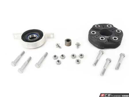ES#4666780 - 26128615621KT - Driveshaft Overhaul Kit - Includes the basic components needed when replacing the center support bearing and front universal joint, featuring quality aftermarket components - Assembled By ECS - BMW