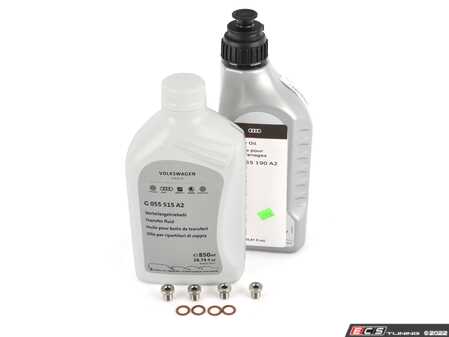 ES#4620204 - G055515A2KT - Rear Differential Service Kit - Complete kit with Genuine fluids and magnetic drain plugs to service your rear differential. - Assembled By ECS - Audi