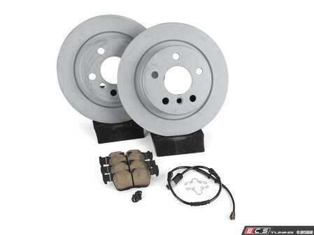 ES#4351863 - 34216799367kt2KT - Rear Brake Service Kit - Featuring Zimmerman rotors and ECS DD23 Daily Driver ceramic pads - Assembled By ECS - BMW MINI