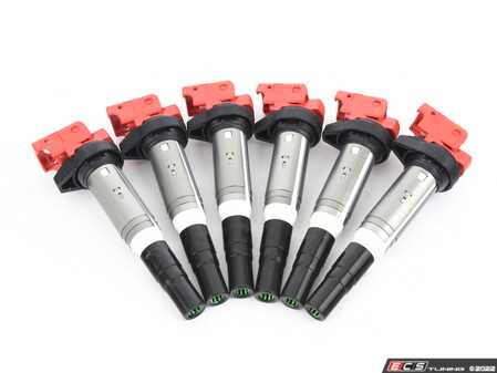 ES#4660633 - d650-0003KT1 - N-Series Performance Ignition Coil - Red - Set Of Six - A direct plug-and-play upgrade with up to 10% more energy output than stock! - Dinan - BMW