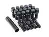 ES#2918779 - BOLT-12x1.5BK - Tuner Wheel Bolt Set - Black - Full set of 20 of socket-specific lug bolts with dedicated socket. 12x1.5x28mm. - MRR Design - BMW Volkswagen MINI