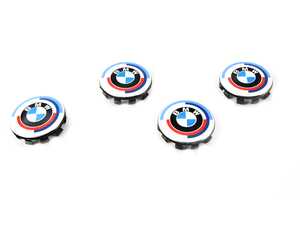 ES#4505077 - 36125A57484 - 50th Anniversary Roundel Center Cap Kit (5x112) - Genuine BMW - BMW