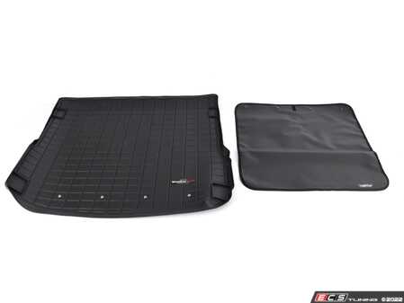 ES#3458812 - 40726SK - Cargo Liner With Bumper Protector - Black  - The best protection for your trunk and rear bumper in any situation - WeatherTech - Porsche