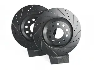 Rear V5 Drilled & Slotted Brake Rotors - Set (310x22)