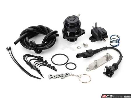 ES#4456873 - FMDV32R - Diverter Valve Kit - Black - Cure your leaking valve problems for good! - Forge - Audi Volkswagen